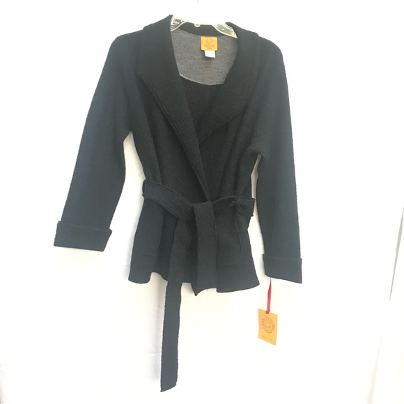 Ruby Rd. Sweaters - NWT PS SP Petite 100% Wool Comfy Ruby Rd. Jacket Sweater Cardigan Women’s Black